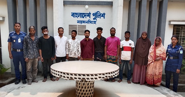 ময়মনসিংহ কোতোয়ালি পুলিশের অভিযানে দস্যুতা ও মাদক মামলার আসামীসহ গ্রেফতার – ১০