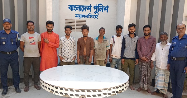 ময়মনসিংহ কোতোয়ালি পুলিশের অভিযানে গ্রেফতার-৯