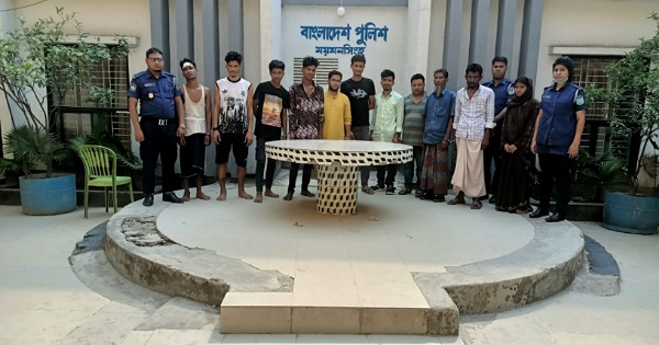 ময়মনসিংহ কোতোয়ালি পুলিশের অভিযানে গ্রেফতার- ১১